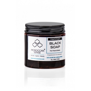 Černé mýdlo s olivovým olejem - eukalyptus 200 g