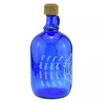 Láhev na vodu DEVI WATER kobaltově modrá - Sri Yantra 2 l